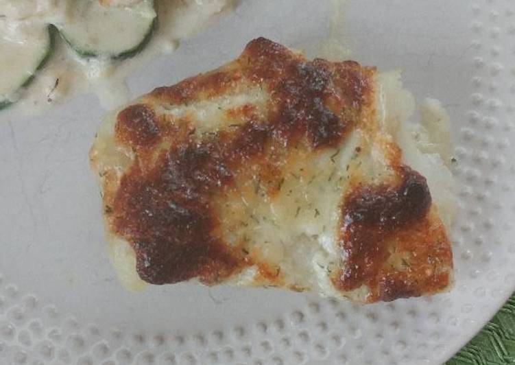 Recipe of Speedy Garlic Parmesan Cod (Low Carb)