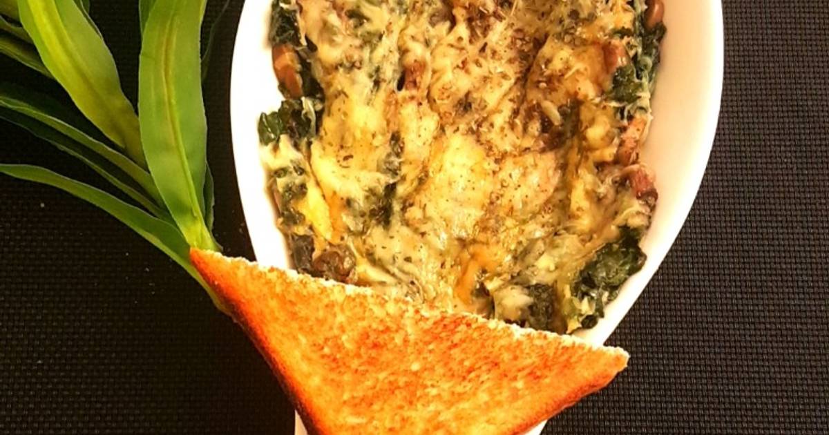 Spinach and Mushroom Florentine Recipe by Vidita Bhatia Cookpad