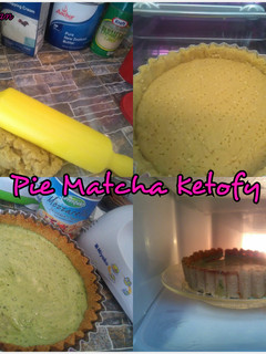 Foto resep Pie Matcha Ketofy #ketofriendly #debm