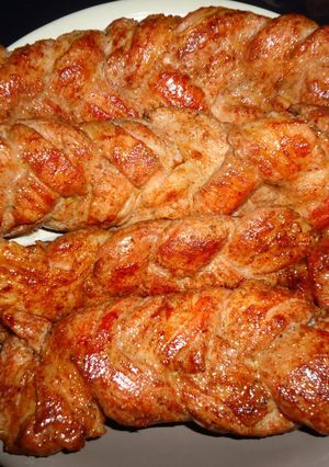 Фото Мясные косички.