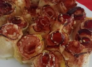 Foto principal de Rollitos de Calabacín con Bacon y Queso gouda (keto)