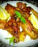 Oven Grilled Chicken Wings With Potato In Awesome Sauce😜👍🎄