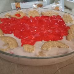 A picture of Strawberry custard dessert.