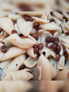 صورة لوصفة معكرونة بالعدس