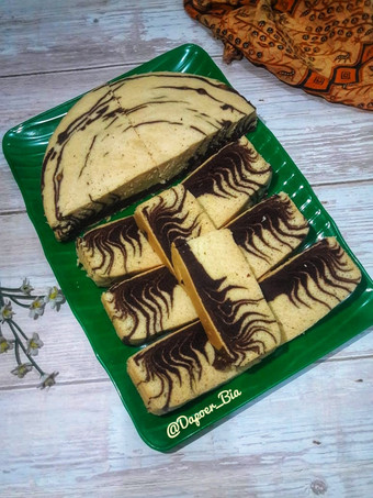 Cara Buat Bolu Zebra Putih Telur (Kukus) Menu Enak Dan Mudah Dibuat