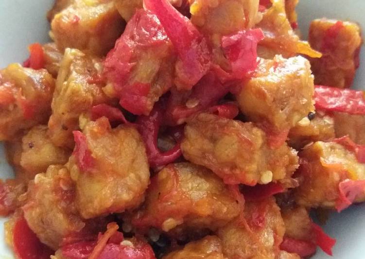 Cara Gampang Membuat Sambal tempe goreng sederhana Ala Mama Kina, Sempurna