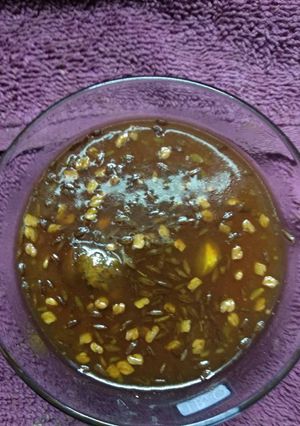 A picture of Khati meethi chutney.