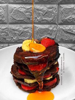A picture of Banana stack Pancakes.