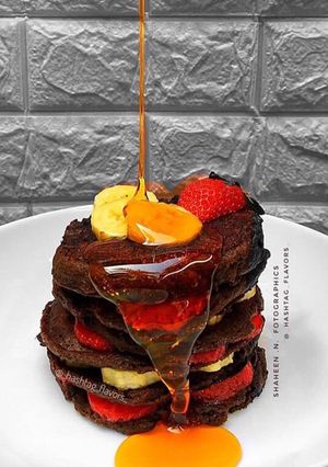 A picture of Banana stack Pancakes.