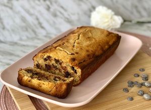 Foto de Bolo de banana, manteiga de amendoim e chocolate