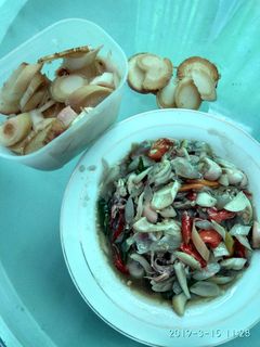 Foto resep Tumis cumi asin kecombrang