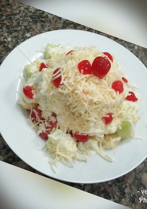 Foto resep Saladdd fruittyyy 😆😅👍