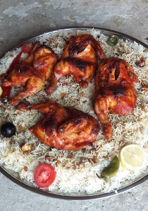 صورة لوصفة مندي الدجاج 😋😋