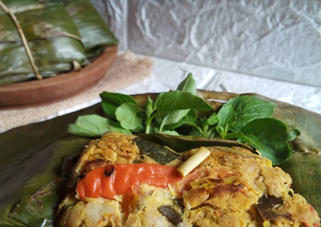 Pepes Tempe-Jamur Tiram