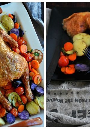 Foto principal de Pollo asado al vino y cerveza