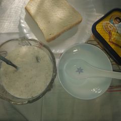 Oat porridge A picture of Oat porridge.