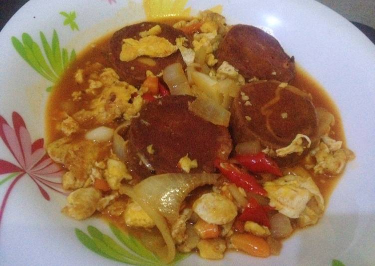Resep Rolade Ayam &amp; Telur Asam Manis Pedas #SeninSemangat yang Lezat