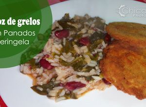 Foto de Arroz de grelos com panados de beringela