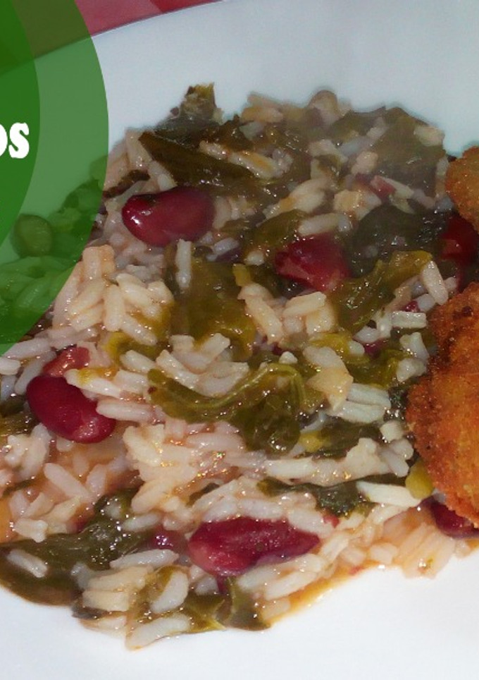 Foto de Arroz de grelos com panados de beringela