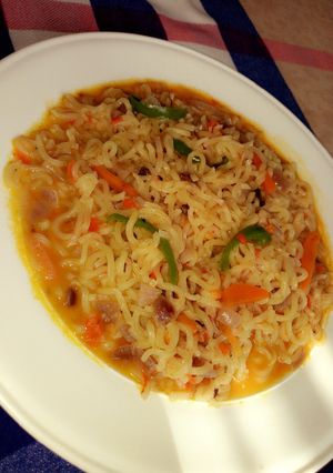 A picture of Indomie Noodles.