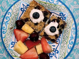 Easy healthy baked blueberry 🫐 Oats