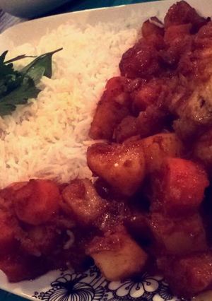 صورة لوصفة طريقة عمل حمسة الدجاج مع الأرز