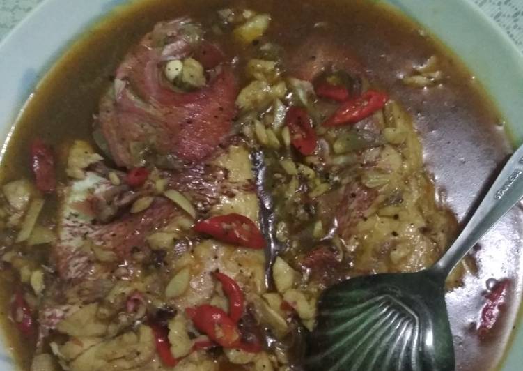 Resep Ikan Kakap Saos Lada Hitam Lezat