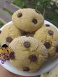 Galletas de parchita rellenas de arequipe con chispas de chocola