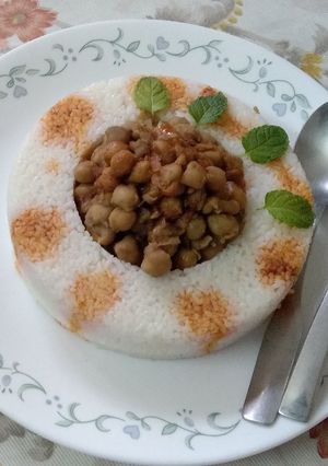 A picture of Spicy Chickpeas with Rice Pot.