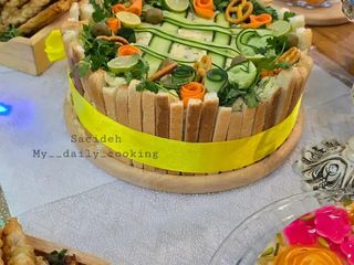 تزیین سالاد الویه