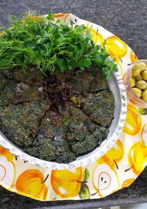 عکسی از دستور کوکوسبزی مغزدار