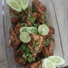 A picture of Spicey chicken wings.
