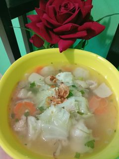 Foto resep Sop ayam bakso