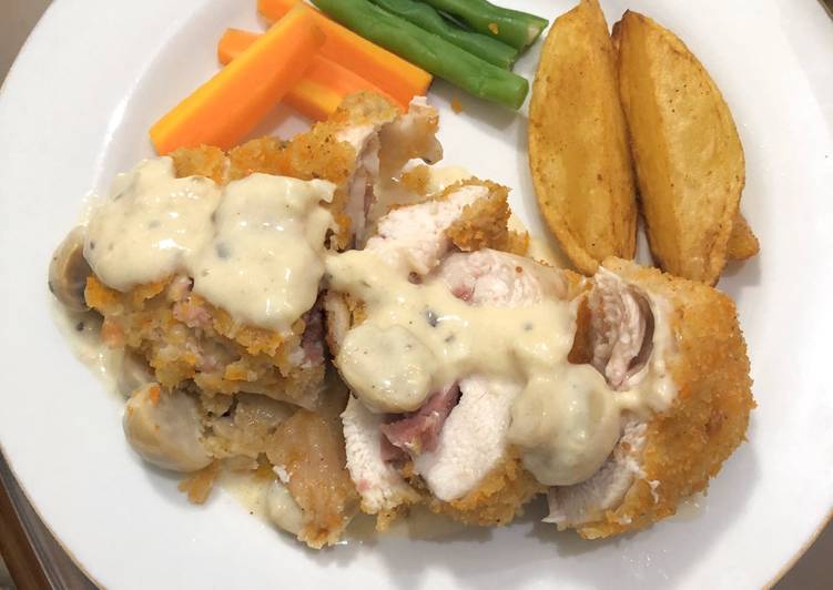 Resep Chicken cordon bleu🍗, Lezat