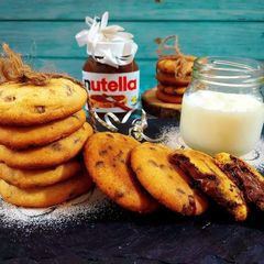A picture of Stuffed Nutella Cookies 🍪.