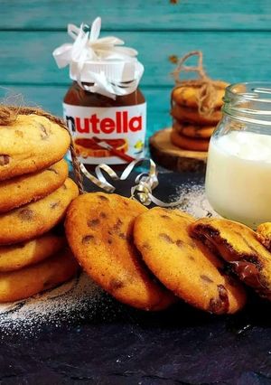 A picture of Stuffed Nutella Cookies 🍪.