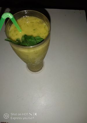 A picture of Pineapple Tropical Smoothie#Abujamoms #Abjmoms.