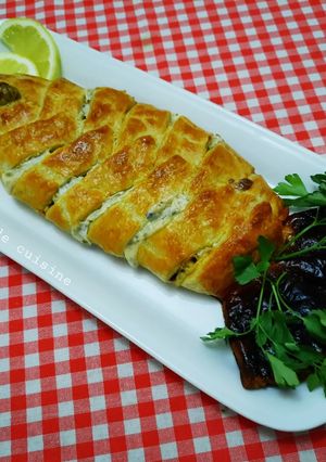 Une photo de Poisson feuilleté aux épinards 🍴
