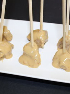 Una foto de Solomillo con salsa de turrón