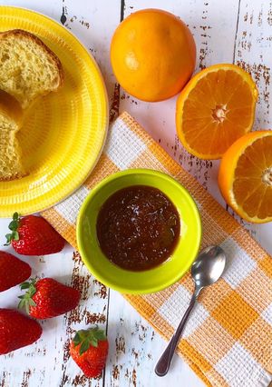 Foto di Marmellata arance e fragole