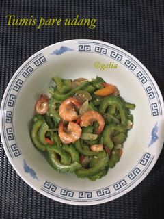 Foto resep Tumis pare udang