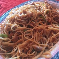 A picture of Chicken noodles.