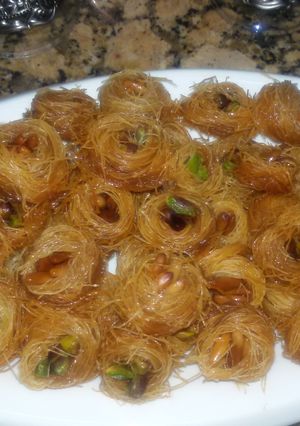 صورة لوصفة طريقة عمل حلى عش البلبل