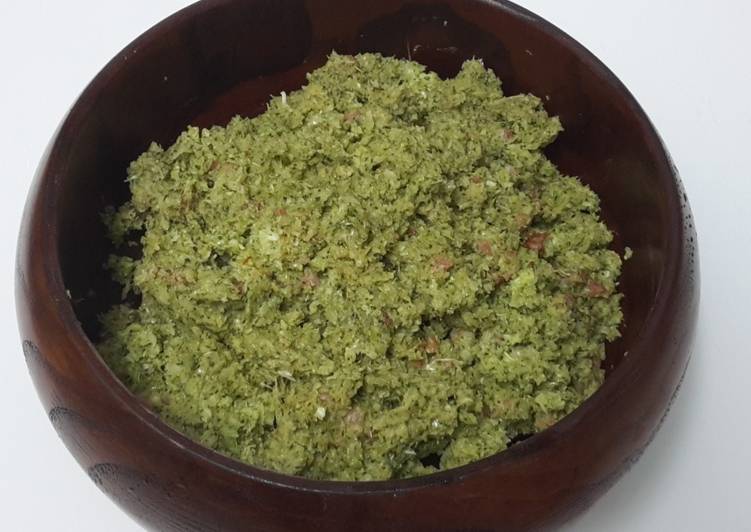 Migas de brócoli con jamón