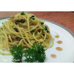 รูปของ Spaghetti Aglio E Olio Telur