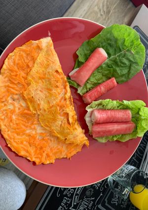 Una foto de Omelette de zanahoria