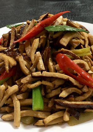 豆乾炒肉絲 的食譜成品照片