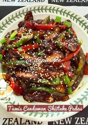 Gambar 👩🍳Tumis Cendawan Shiitake Pedas