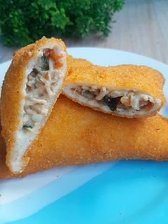 Foto resep Roti goreng isi rogout ayam sayur