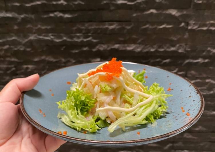 Cara Membuat Potato Kani Salad ala Resto Sushi Top Enaknya